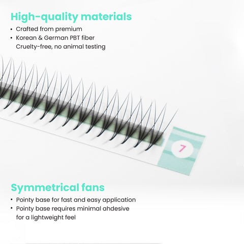 Premium wide premade fan - 3D